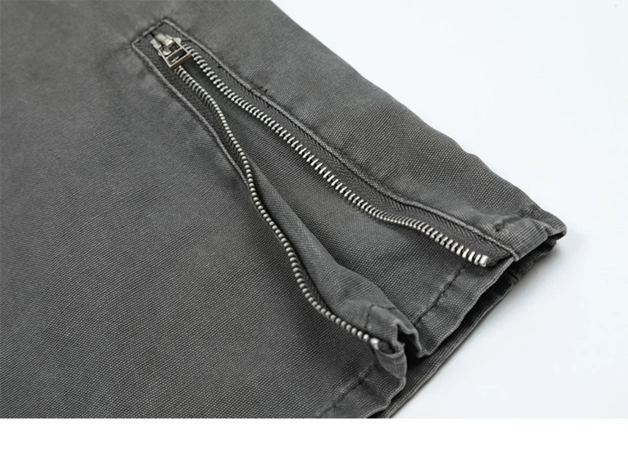 hip hip pants retro cargo harem pant streetwear side pockets harajuku joggers unisex new casual loose straight cotton trousers unique joggers style 2824