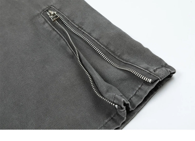 hip hip pants retro cargo harem pant streetwear side pockets harajuku joggers unisex new casual loose straight cotton trousers unique joggers style 2824