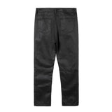 streetwear kanye slim fit feet coated black jeans pants for men pocket brushed wax tapered pants man casual cargo jeans y2k unique cargo style 4555