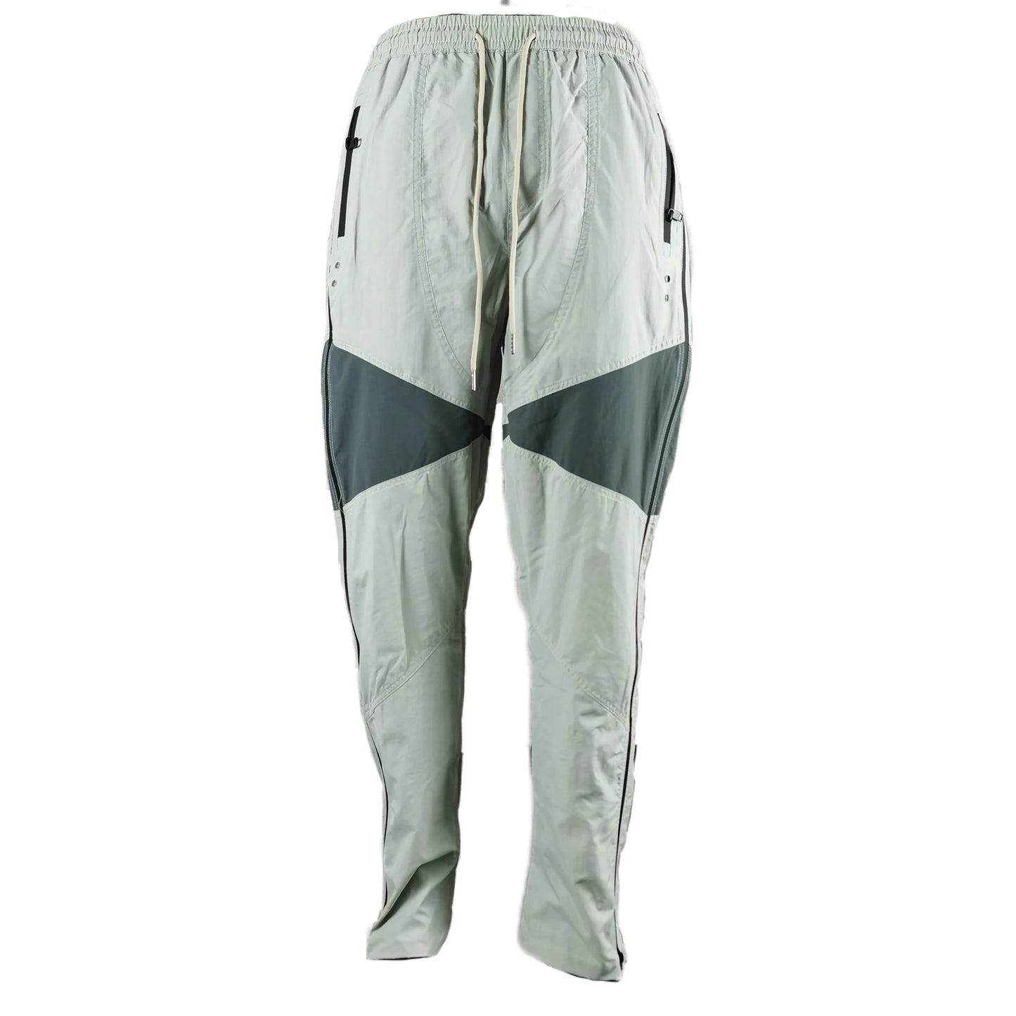 three dimensional adhesive zipper splicing functional patchwork cargo trousers mens high street vibe thin nylon cargo pants unique cargo style 1947