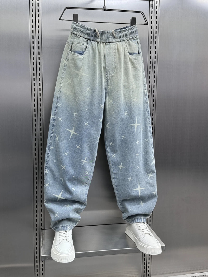y2k men baggy pants drawstring hip hop baggy harem japanese korean streetwear harajuku casual hip hop jeans men trousers denim street jeans