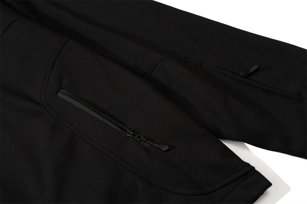 anime barcode glitch featuring undermycar 2023 new high street fashion brand functional double layer zipper hoodie