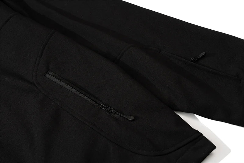 anime barcode glitch featuring undermycar 2023 new high street fashion brand functional double layer zipper hoodie