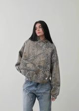 New High Street Hip Hop Oversized Camo Hoodies Y2K Retro Hoodie Men Pr