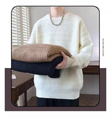 varsity graphic knit, unisex street look, trendy streetwear apparel for men and women