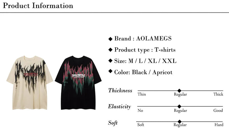 Y2k Chrome logo – Men Short Sleeve T Shirts Thorn Letter Print Tshirt High Str