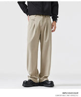 simple casual pants mens spring autumn loose fashion straight wide leg plus size pants cityboy streetwear trousers unique default style 2250