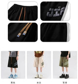 mens sports shorts 3d korean high street fashion mens clothing summer casual black short pants hot selling new products 2023 unique shorts style 4357