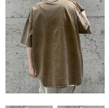 Anime Chrome logo – American Retro Washed Distressed Short Sleeved Mens Summer H