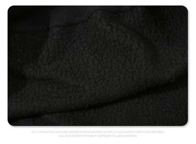 Three Dimensional Foam Splicing Color Hoodie Plus Fleece Hoodie Men An