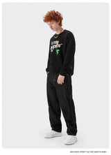 Cyberpunk Shirt – Rainbowtouches 2022 Men Long Sleeve Vintage Graphic Letter P – Edgy Streetwear for All Genders