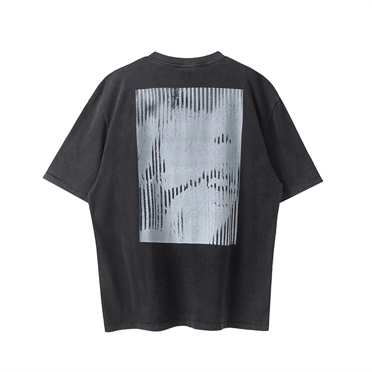 cyberpunk vintage t-shirt featuring new summer 24ss vintage retro portrait printing high street cotton casual loose tops t shirt pullover