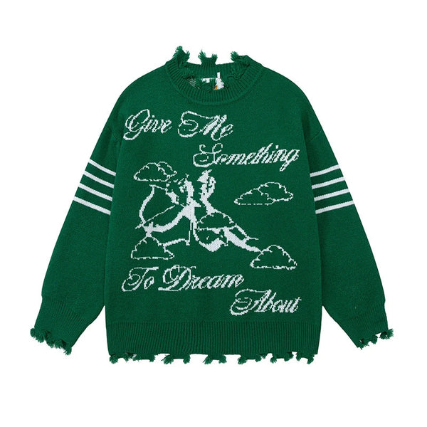 oversized flame jumper with bold print, ideal for photo-ready Y2K streetwear layering, street fashion menswear trend for seas