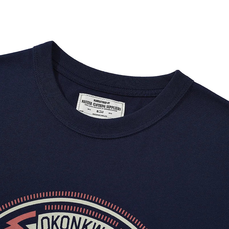 Skatercore Oversized shirt – Amekaji Vintage Mens T Shirt 2022 Spring Summer New Motorcyc