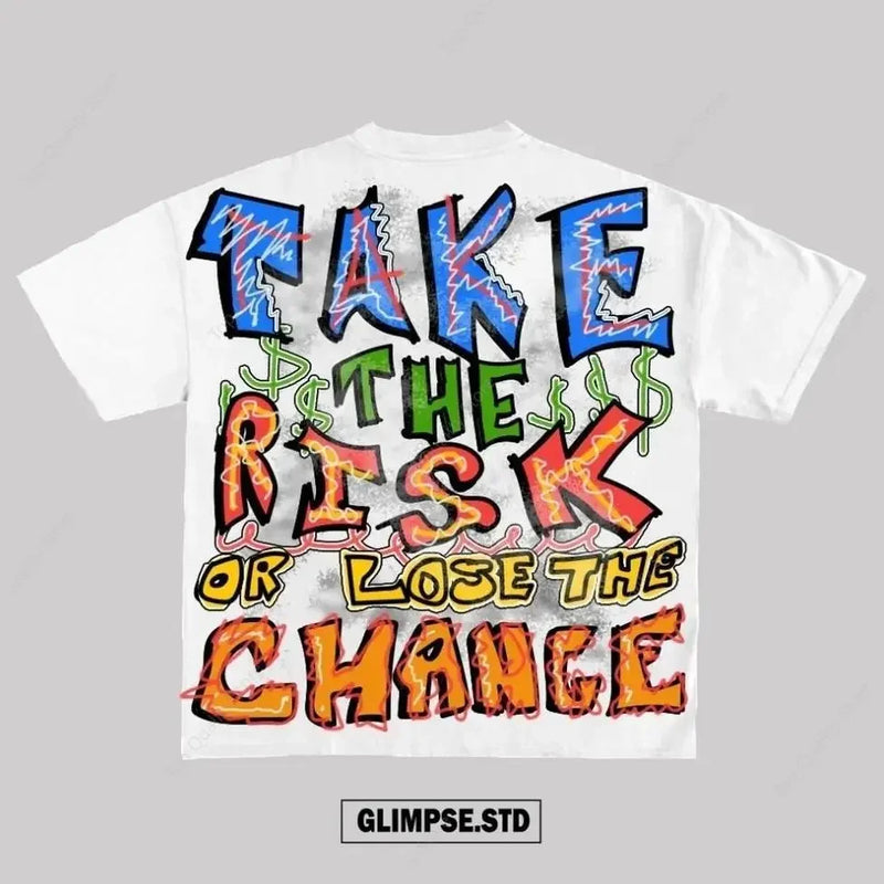 Skatecore Streetwear Tee – Tag Font Graphic with Flame Accent