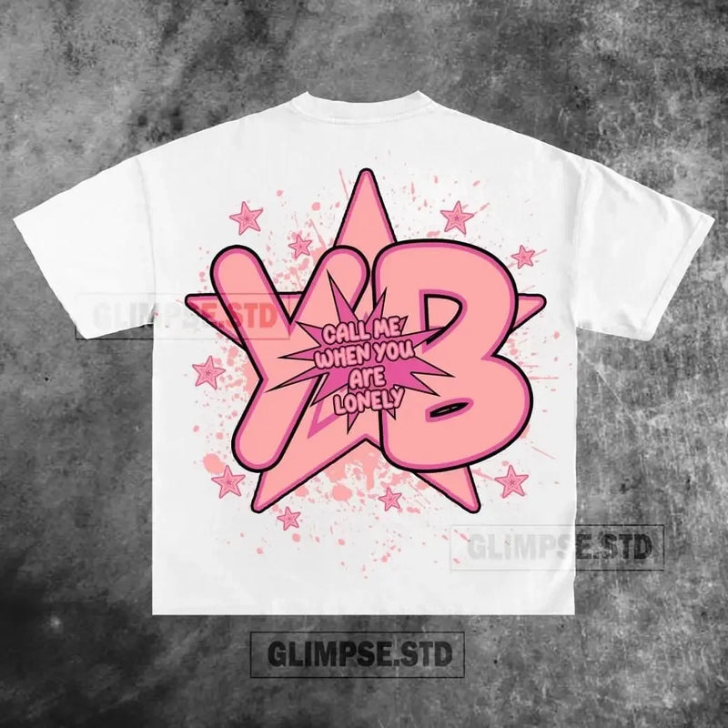 Skater Sticker Tee – Bold Flame Font Graphic Throwback Style