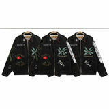 casual layering jacket featuring kanye co branded commemorative high quality heavy industry fully embroidered cotton winter jacket for men and women design – premium quality jacket for men