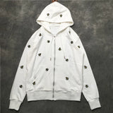 New Luxury Men Novelty Embroidery Bee Hoodies Hoody Hooded Sweatshirts