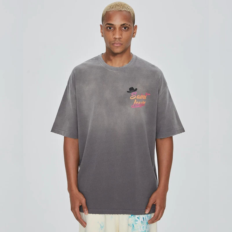 Y2K Graphic Tee – 2024Ss Saint Louis T Shirts Men Woman Good Quality Cotton Lo – Urban Streetwear for Men & Women