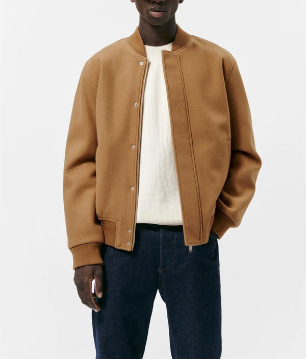 leather varsity coat, fall winter style, men's streetwear fashion, oversized urban jacket, high quality cold-weather coat