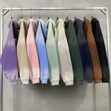 European And American High Street Solid Color Blank Plus Velvet Thicke
