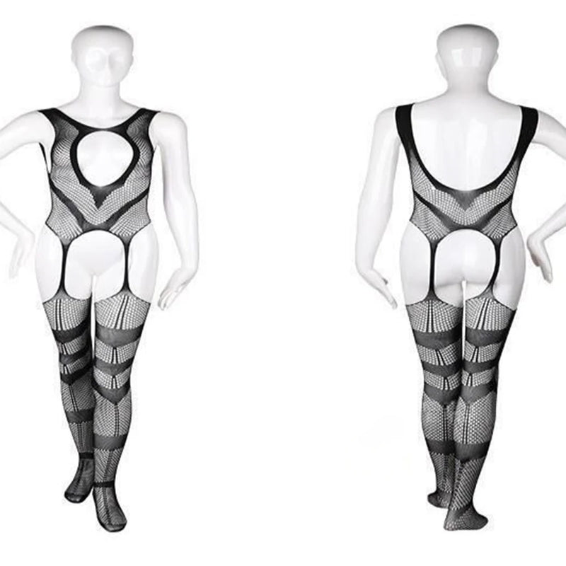 Mens Ultra-thin Erotic Lingerie gay boys Sexy Transparent Mesh Lace Jumpsuit Set See Through Vest Stockings Tights Bodysuit LGBT