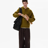 minimalist knit jumper, daily wear essential, trendy urban fashion top for men, layered streetwear look
