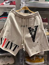prints loose edging sport shorts quarter pant summer street shorts