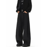 men streetwear fashion loose casual vibe hip hop black gray suit pant women harem pants trousers minimalist street pants