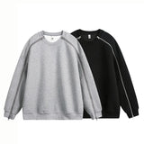 Zipper Pullover Sweatshirt Men Women Streetwear Fashion Loose Casual B