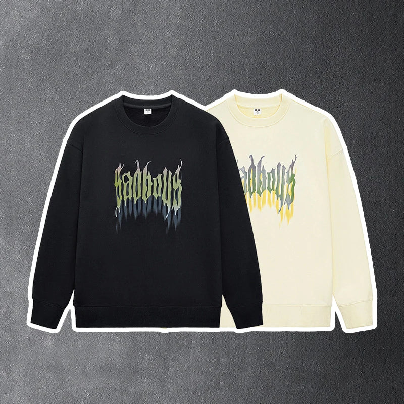 gothic chrome print featuring rainbowtouches hoodies mens high street wear vintage fashionable casual popular print black hip hop cotton men winter clothing