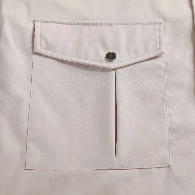 Leather Panel Streetwear Jacket Daily Fit Staple