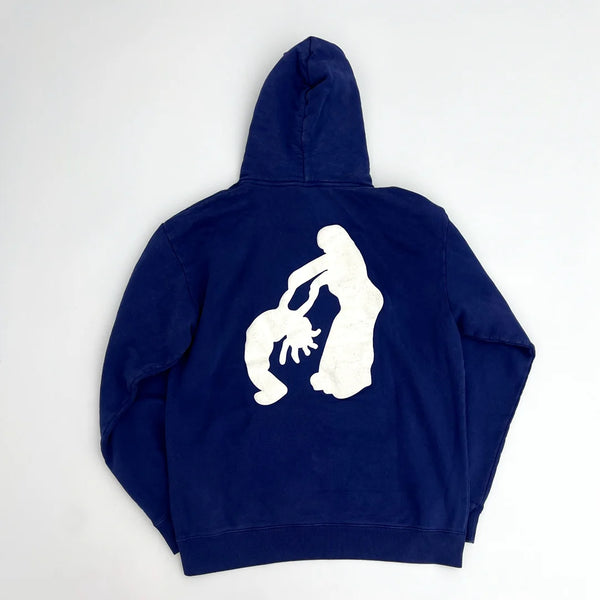 gothic melting smiley featuring american street fashion ins bieber retro religious figure print hooded sweatshirts y2k embroidery zip up hoodies mens clothing