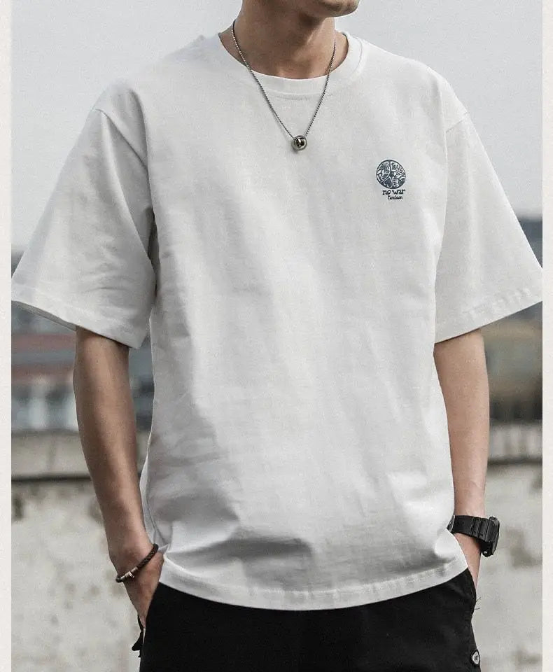 Cyberpunk Crying angel – Pure Cotton Short Sleeved T Shirt For Men New Fashion Ins Lo
