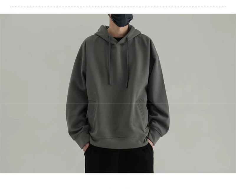 Oversized techwear hoodie with Japanese kanji print