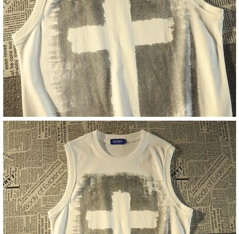Harajuku Graphic tee – Pure Cotton American Retro Trend Fashion Niche Cross Print L