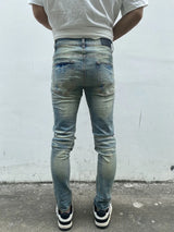 destroied ripped holes patckwork denim jean mens casual distressed washed biker jeans new fashion high street slim pants joggers relaxed fit joggers