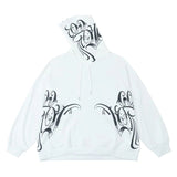 anime chrome print featuring men hip hop facemask hoodies pullover hooded sweatshirts harajuku streetwear skateboard new casual y2k unisex loose tops hoodies
