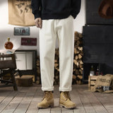 plus size 28 42 men streetwear fashion loose casual straight ankle length white denim jeans pant cityboy harem jeans trouser stacked flare jeans