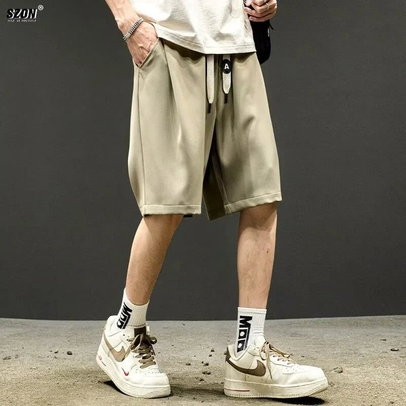 summer mens baggy casual shorts 2024 new y2k streetwear sweat short pants male sports fitness breathable basketball bermuda summer street shorts