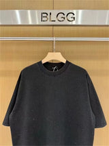 BALCG Style Original Heavy duty Starry Sky Washed Olded Starry Sky Rhinestone Oversized Loose Short sleeved T-shirt White