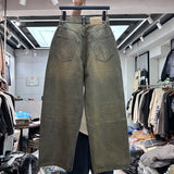 Yellow clay batik coated jeans