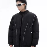 Winter Thickening Flying Baseball Uniform Solid Multi Pocket Simplicity Warm Cotton Jacket 2024 New Streetwear Male Parkas