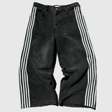 harajuku y2k baggy jeans high quality embroidered striped sweatpants men women hip hop streetwear casual wide leg denim pants unique joggers style 277