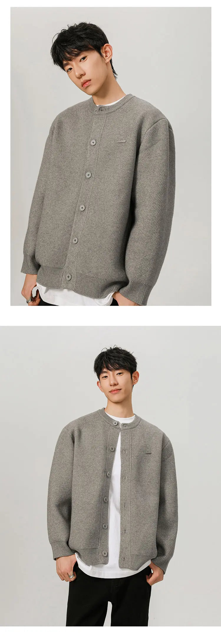 varsity graphic knit, unisex street look, trendy streetwear apparel for men and women
