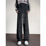 harajuku streetwear tie dye casual pants men women wide leg straight mopping trousers oversize korean fashion drawstring pants unique default style 1292