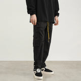 camouflage cargo pants men vintage side multi pocket button mens camou straight trousers streetwear military overalls for male baggy cargo bottoms