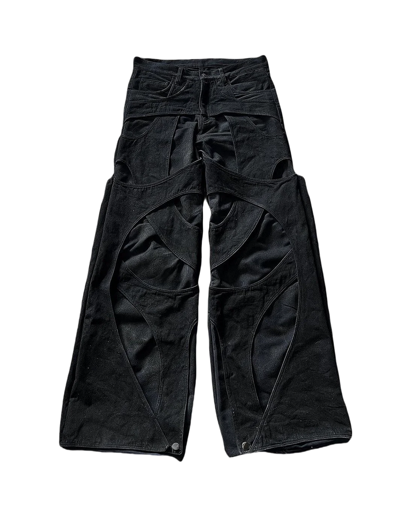 2024 new gothic retro jeans for men wide leg straight black y2k baggy jeans harajuku hip hop high waist denim pants streetwear unique jeans style 800