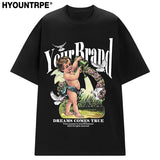 Skatercore Aesthetic piece – Hip Hop Streetwear Men Oversized T Shirt Letter Harajuku Pri