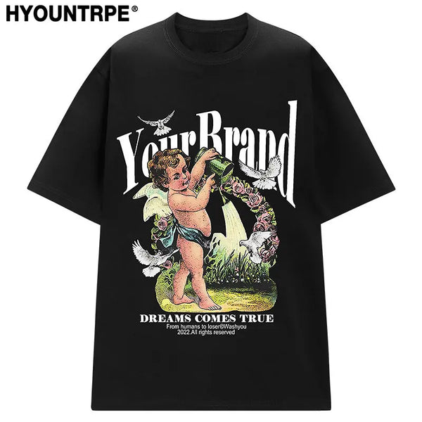 Skatercore Aesthetic piece – Hip Hop Streetwear Men Oversized T Shirt Letter Harajuku Pri